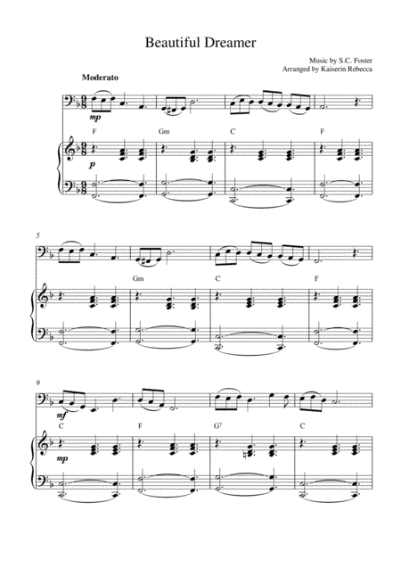 Beautiful Dreamer (arr. Kaiserin Rebecca)