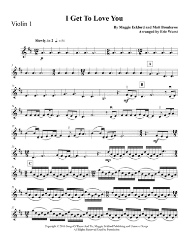 I Get To Love You (arr. Eric Wuest)