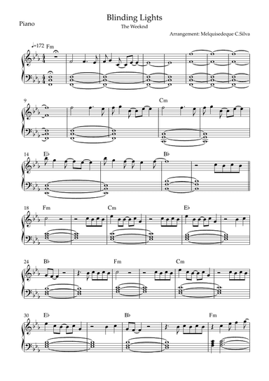 Blinding Lights (arr. Melquisedeque C.Silva)