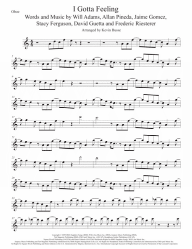 I Gotta Feeling (arr. Kevin Busse)