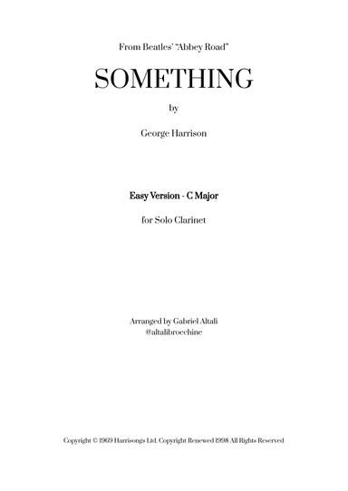 Something (arr. Gabriel Altali - @altalibrocchine)