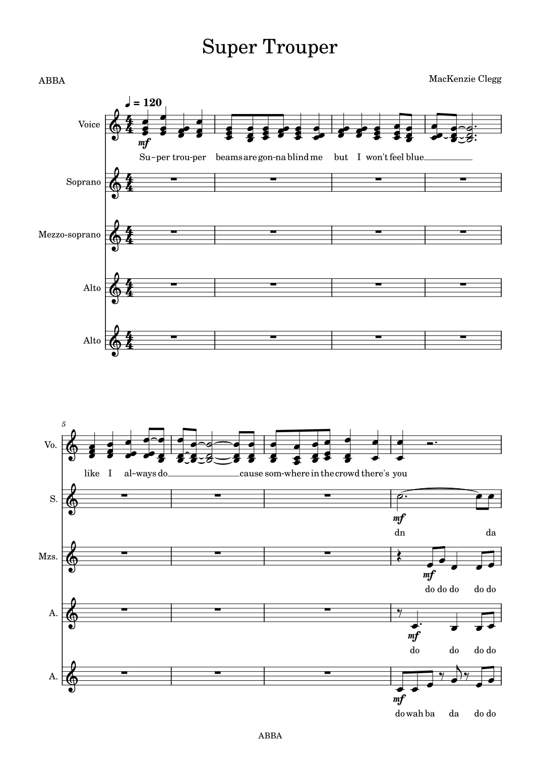 Super Trouper (arr. MacKenzie Clegg)