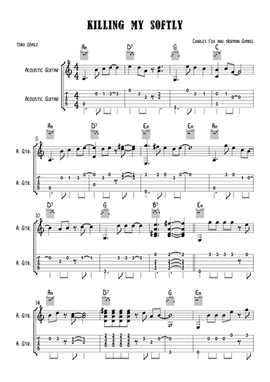 Killing Me Softly With His Song (arr. Toño Gómez)