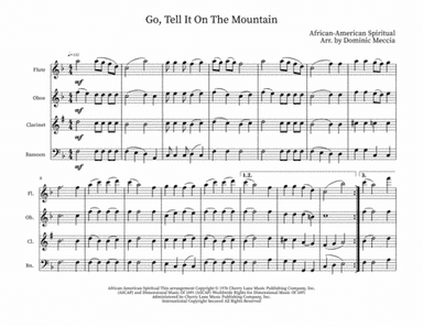 Go Tell It On The Mountain (arr. Dominic Meccia)