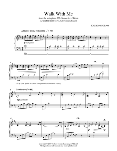 Walk with Me - by Joe Bongiorno