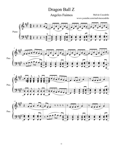 Dragon Ball Z Theme (arr. MelvinCocodrilo)