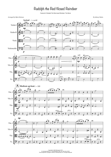 Rudolph The Red-nosed Reindeer (arr. Björn Kleiman)