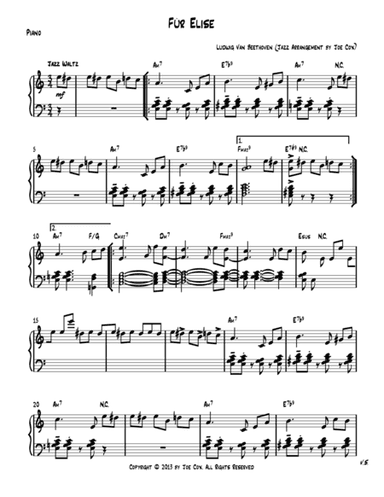 Für Elise (arr. Joe Cox)