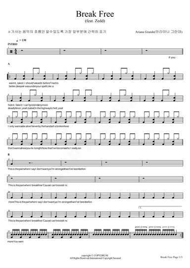 Break Free (arr. COPYDRUM)