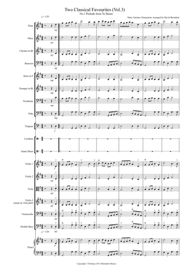 2 Classical Favourites for School Orchestra (volume three) (arr. David Burndrett)