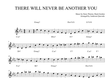 There Will Never Be Another You (arr. Anderson Quevedo)