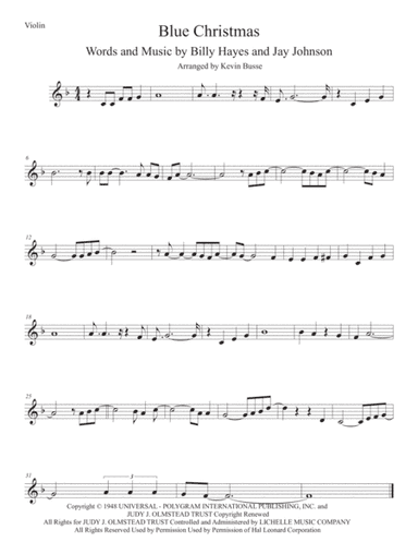 Blue Christmas (arr. Kevin Busse)