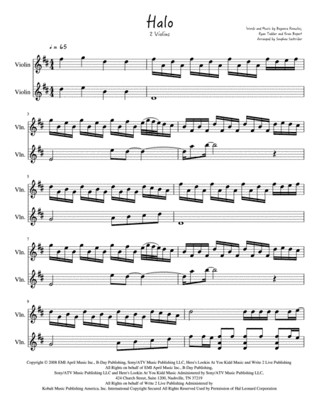 Halo (arr. Songhea Sackrider)