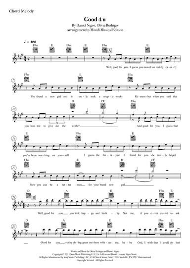 Good 4 U (arr. Mundi Musical Edition)