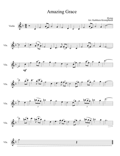 Amazing Grace (arr. Kathleen Kromphardt)