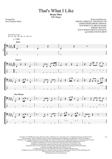 That's What I Like (arr. Gavin Jackson Music)