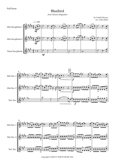 Ikimono Gakari's Blue Bird (arr. Fabio Britto)