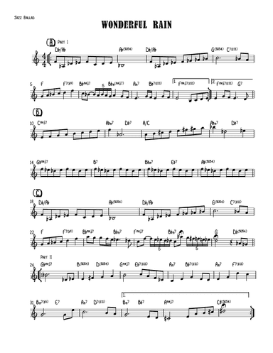 Wonderful Rain (One for Marian)