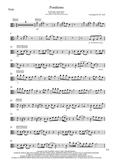Positions (arr. Matt Luff)