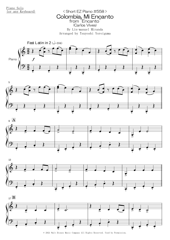 Colombia, Mi Encanto (arr. Tsuyoshi Yoroiguma)