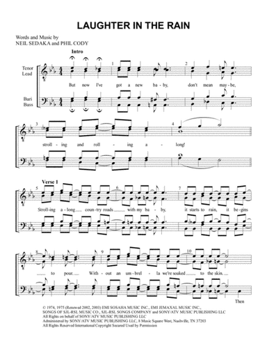 Laughter In The Rain (arr. Tom Gentry)
