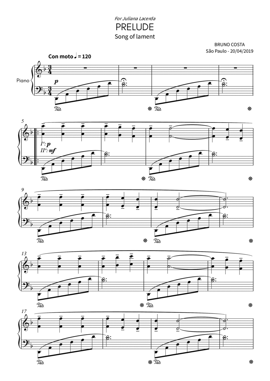 Prelude: Song of lament