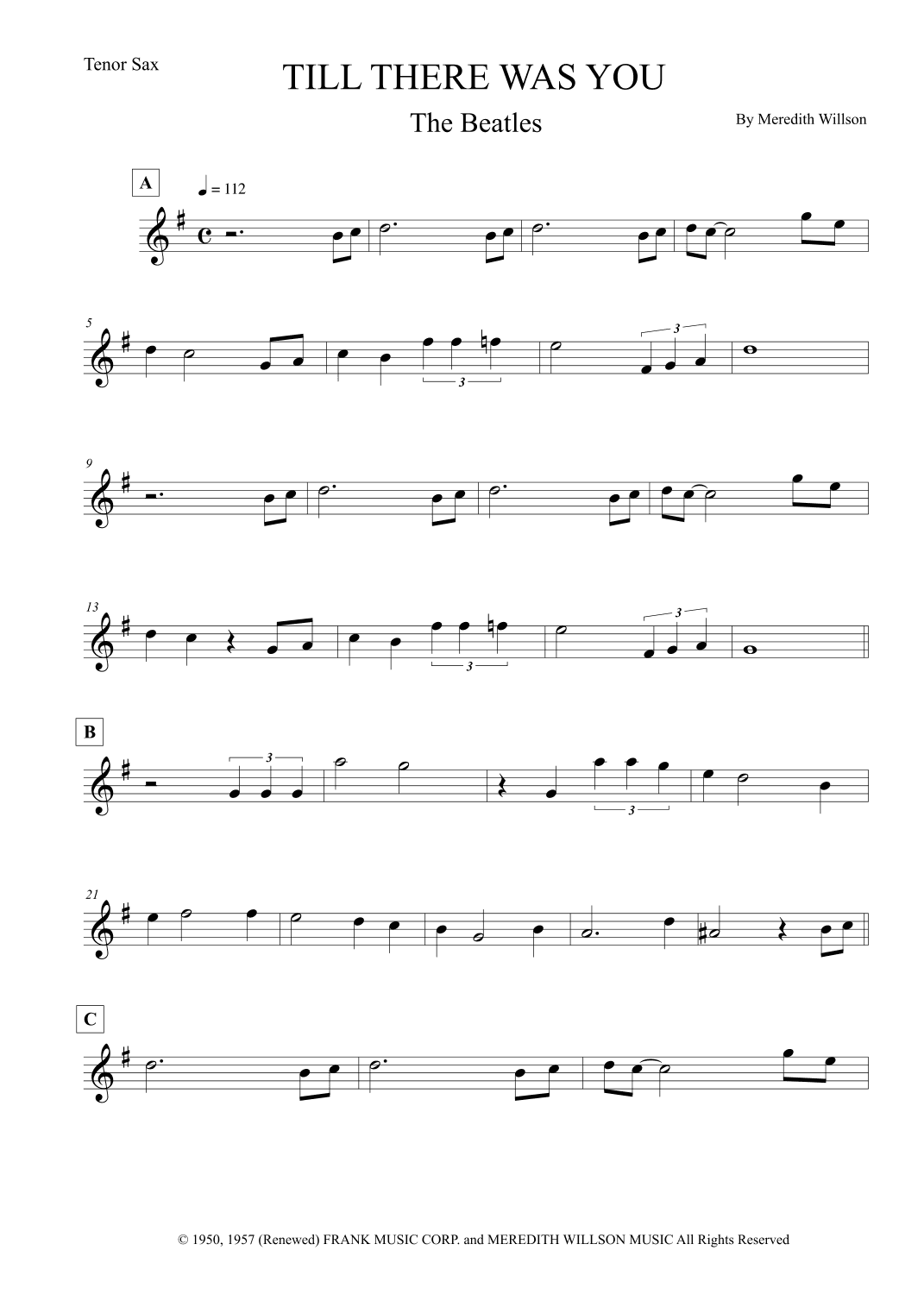 Till There Was You (arr. Leo Silva)