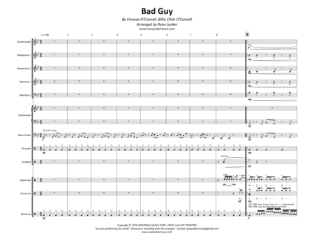 Bad Guy (arr. Ryan Jonker)