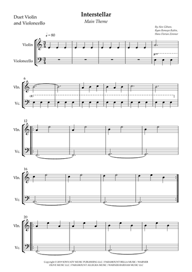 Interstellar (arr. Wesley S. SIlva)