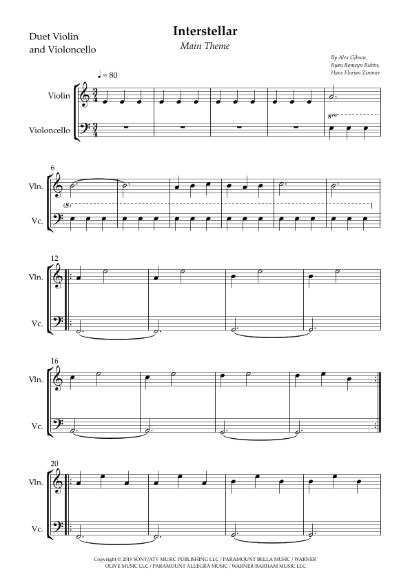 Interstellar (arr. Wesley S. SIlva)