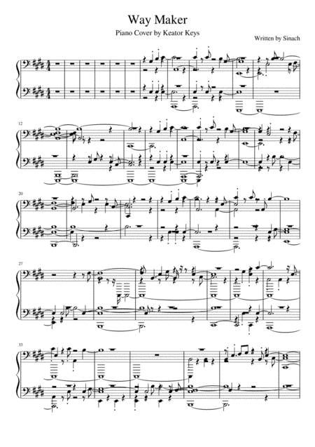 Way Maker (arr. Keator Keys)