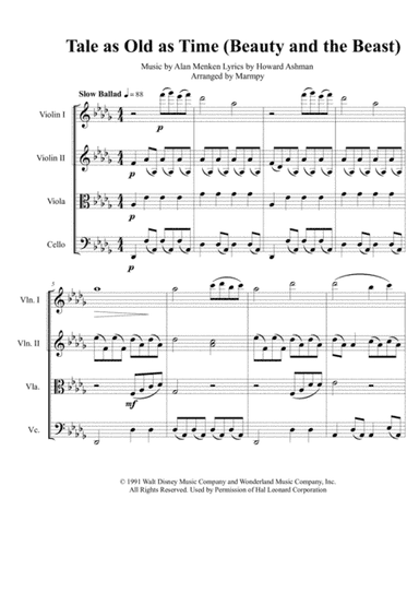 Beauty And The Beast (arr. Marmpy)