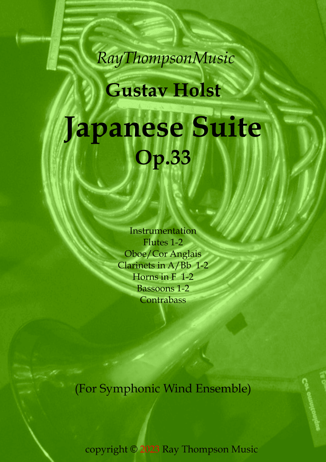 Holst: Japanese Suite Op.33 - wind dectet (arr. Ray Thompson)