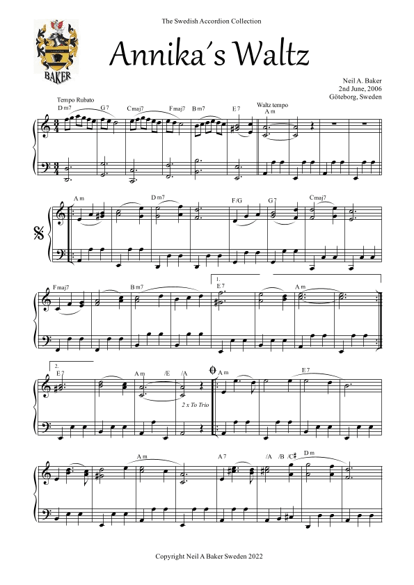 Annika´s Waltz G&F