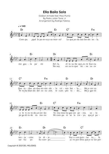 Ella Baila Sola (arr. Rodrigo Faleiros)