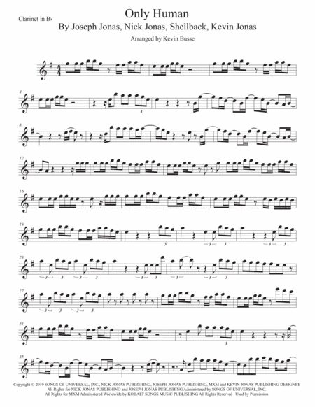 Only Human (arr. Kevin Busse)