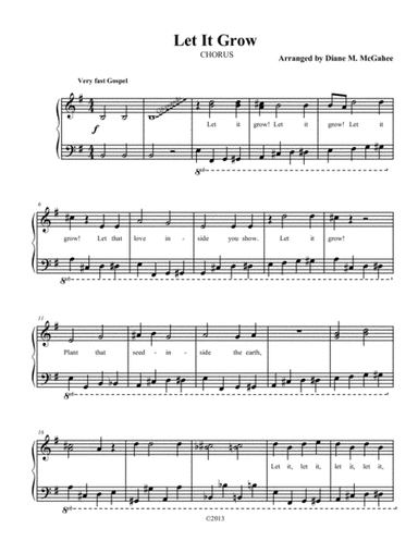Let It Grow (arr. Diane M. McGahee)