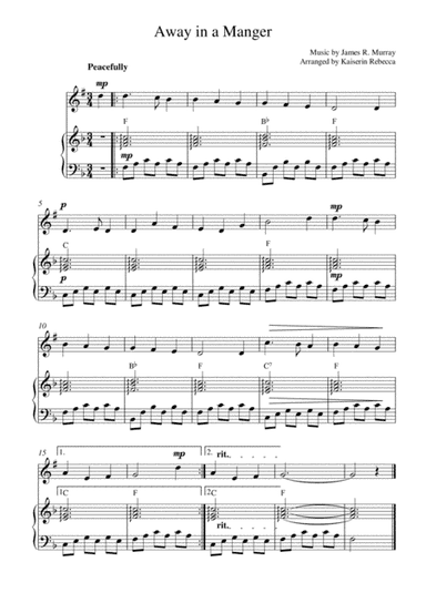 Away in a Manger (arr. Kaiserin Rebecca)