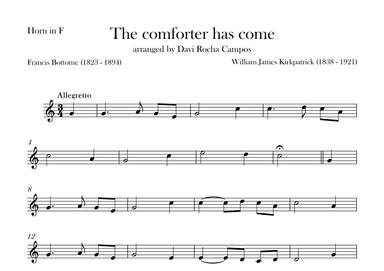 The comforter has come (arr. Davi Rocha Campos)