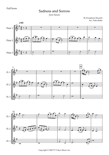 Sadness And Sorrow (arr. Fabio Britto)