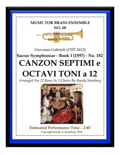 Canzon Septimi e Octavi Toni a 12 - No. 182 (arr. Randy Steinberg)