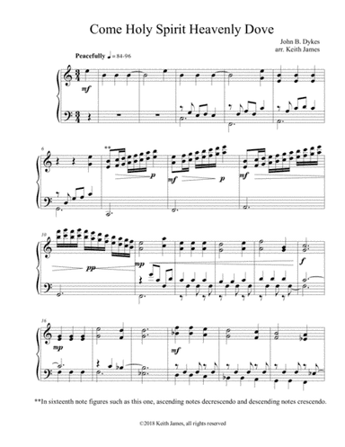 Come Holy Spirit, Heavenly Dove (arr. Keith James)