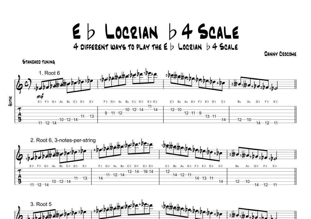 Eb Locrian b4 Scale (4 Ways to Play)
