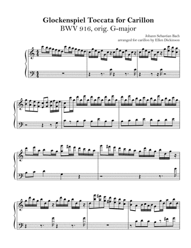 Glockenspiel Toccata for Carillon (arr. Ellen Dickinson)
