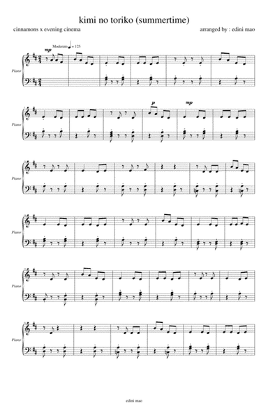 Summertime (arr. Edini Mao)