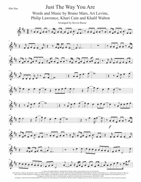 Just The Way You Are (arr. Kevin Busse)