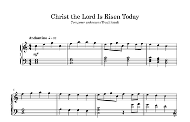 Christ the Lord Is Risen Today (arr. Sarah Michelle Mosher)