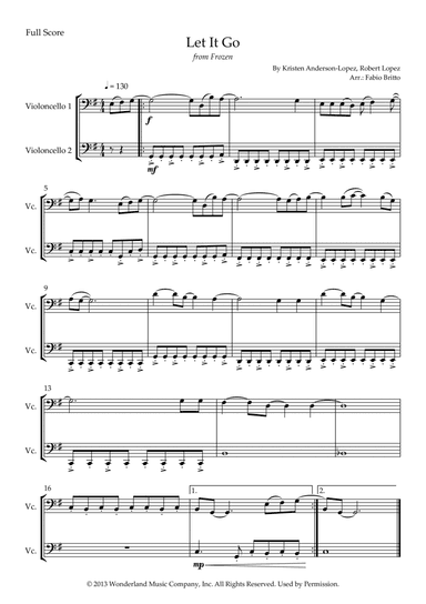 Let It Go (arr. Fabio Britto)