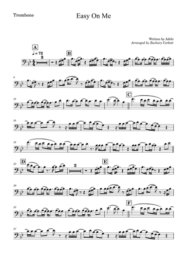 Easy On Me (arr. Zachary Corbett)