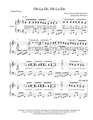 Ob-la-di, Ob-la-da (arr. Bill Hayes)